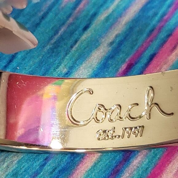 Coach Signature Kissing C's Bangle Bracelet - Picture 7 of 10